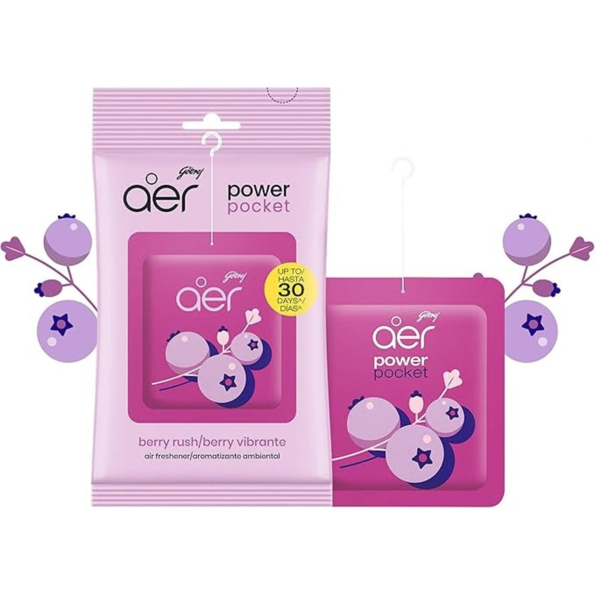Godrej Aer Power Pocket Bathroom Fragrance - Berry Rush