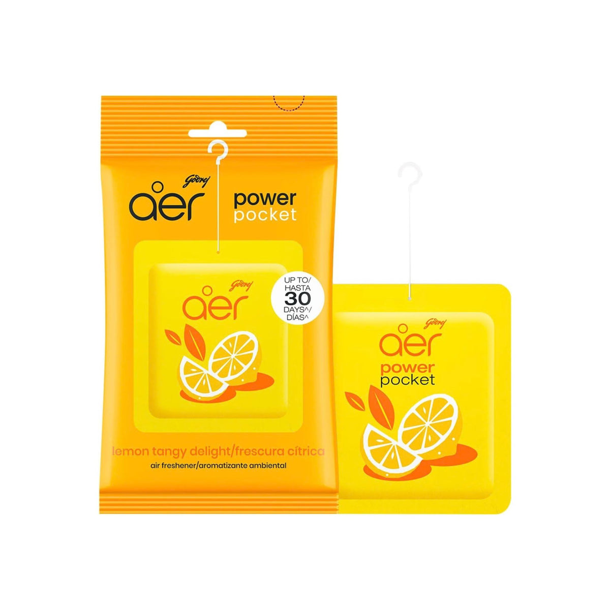Godrej Aer Power Pocket Bathroom Fragrance - Lemon Tangy Delight