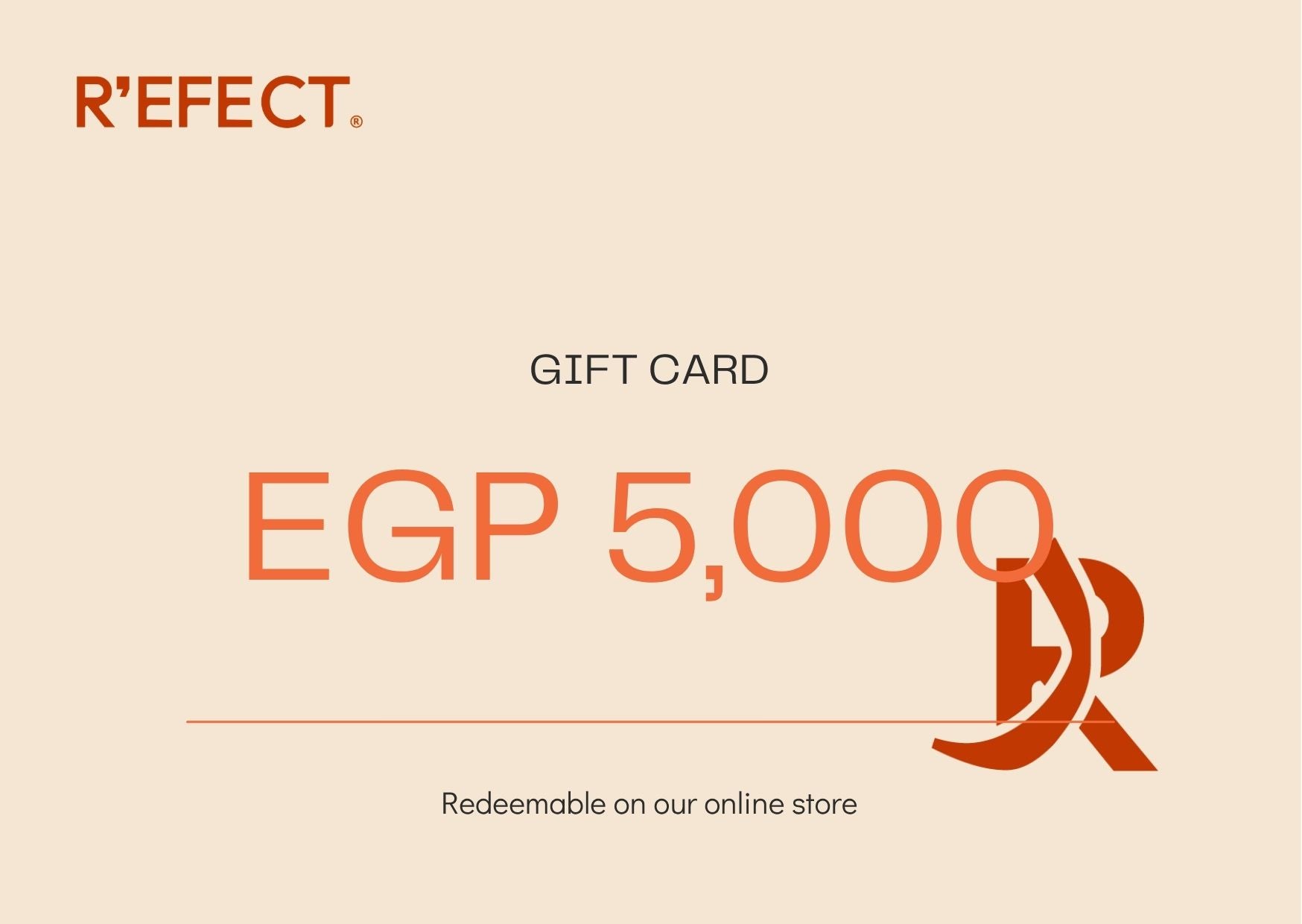 Refeact Beauty Gift Card