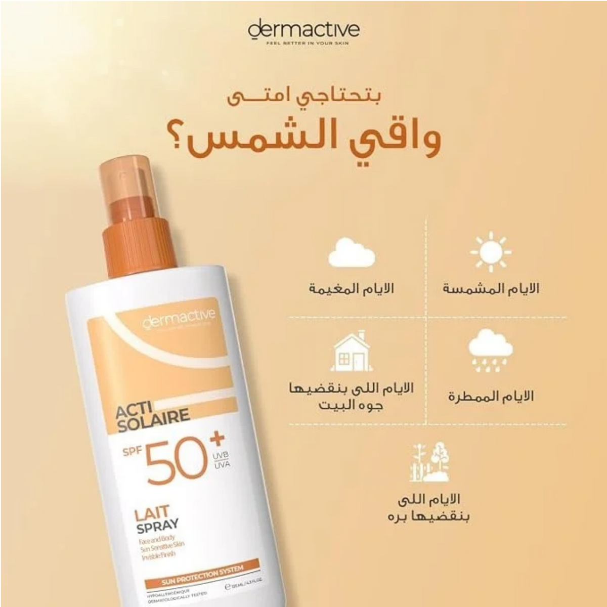 Dermactive Acti-Solaire Spf 50+ Lait Spray