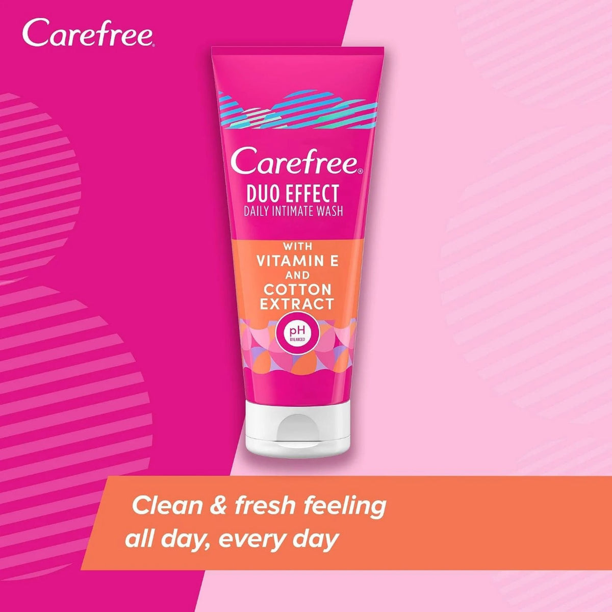 Carefree Duo Effect Intimate Wash with Vitamin E - Feminine Wash