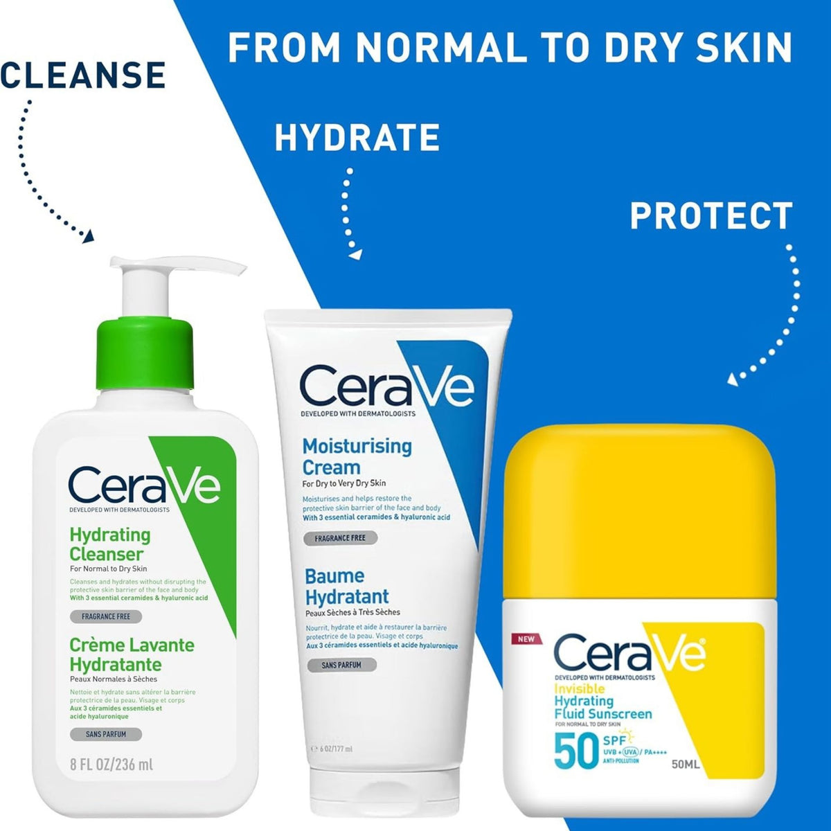 CeraVe Invisible Hydrating Fluid Sunscreen SPF 50+