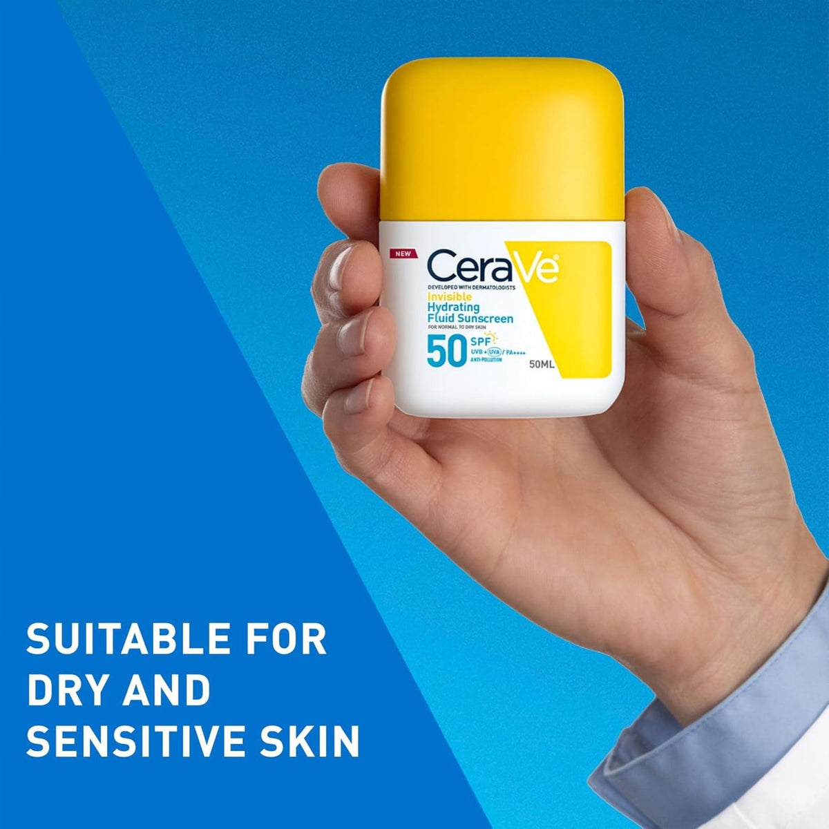 CeraVe Invisible Hydrating Fluid Sunscreen SPF 50+