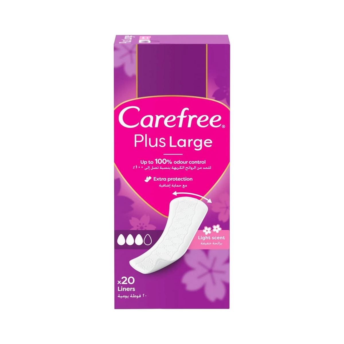 Carefree - Plus Large Light Scent Panty Liners