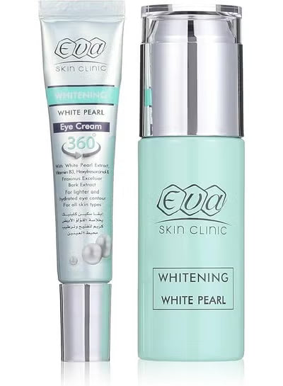 Eva White Pearlcream 50 ml + Whitening & Moisturizing Eye Contour 15 ml