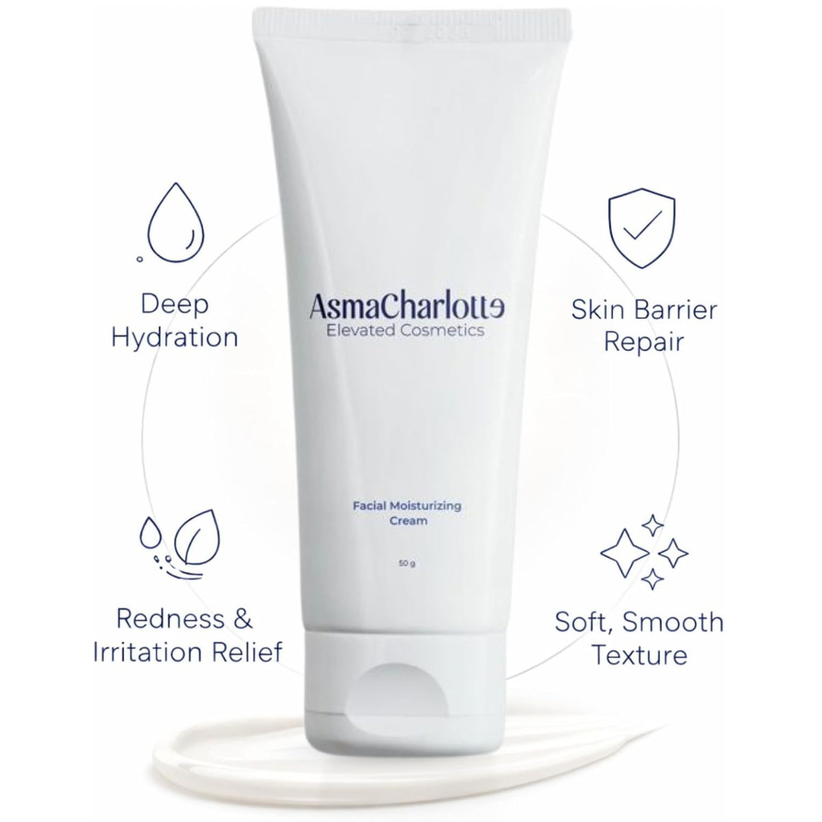 AsmaCharlotte Facial Moisturizer Cream - Face Cream
