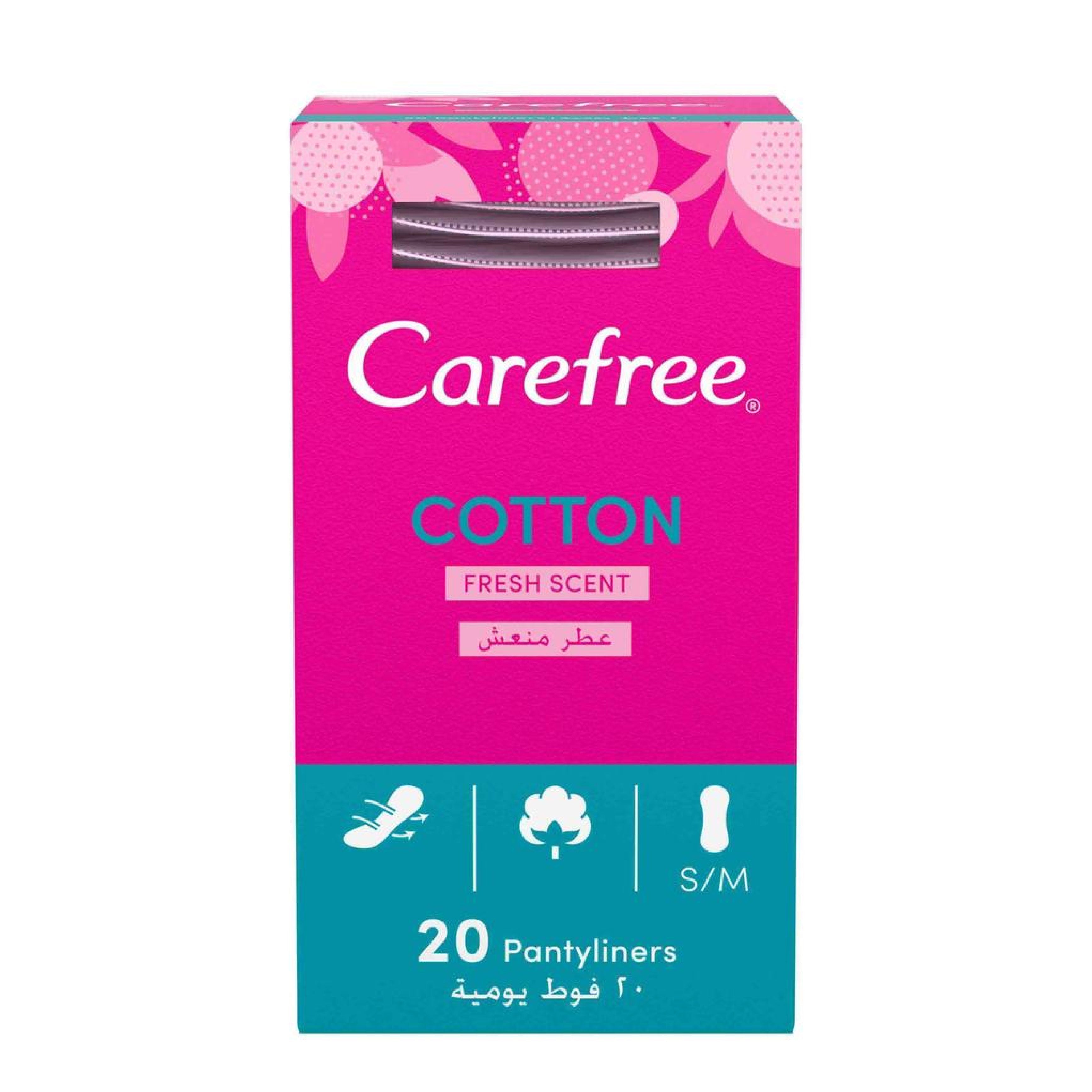 Carefree Cotton Fresh Scent Panty Liners - Daily Panty Liners