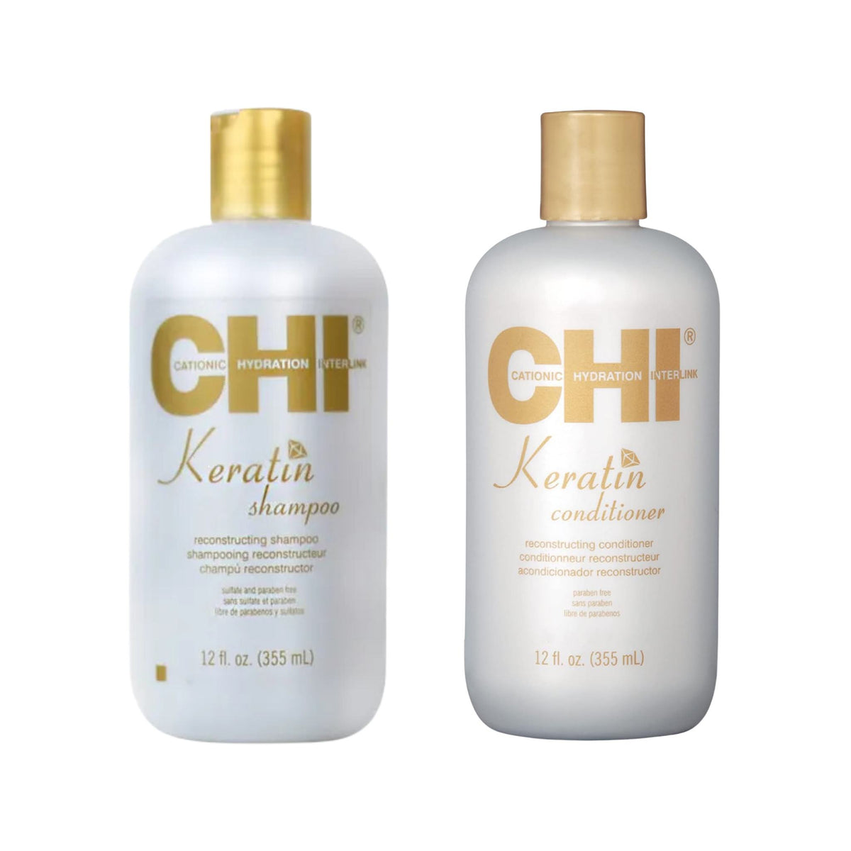 CHI Kit Keratin - Shampoo 355ml + Conditioner 355 ml