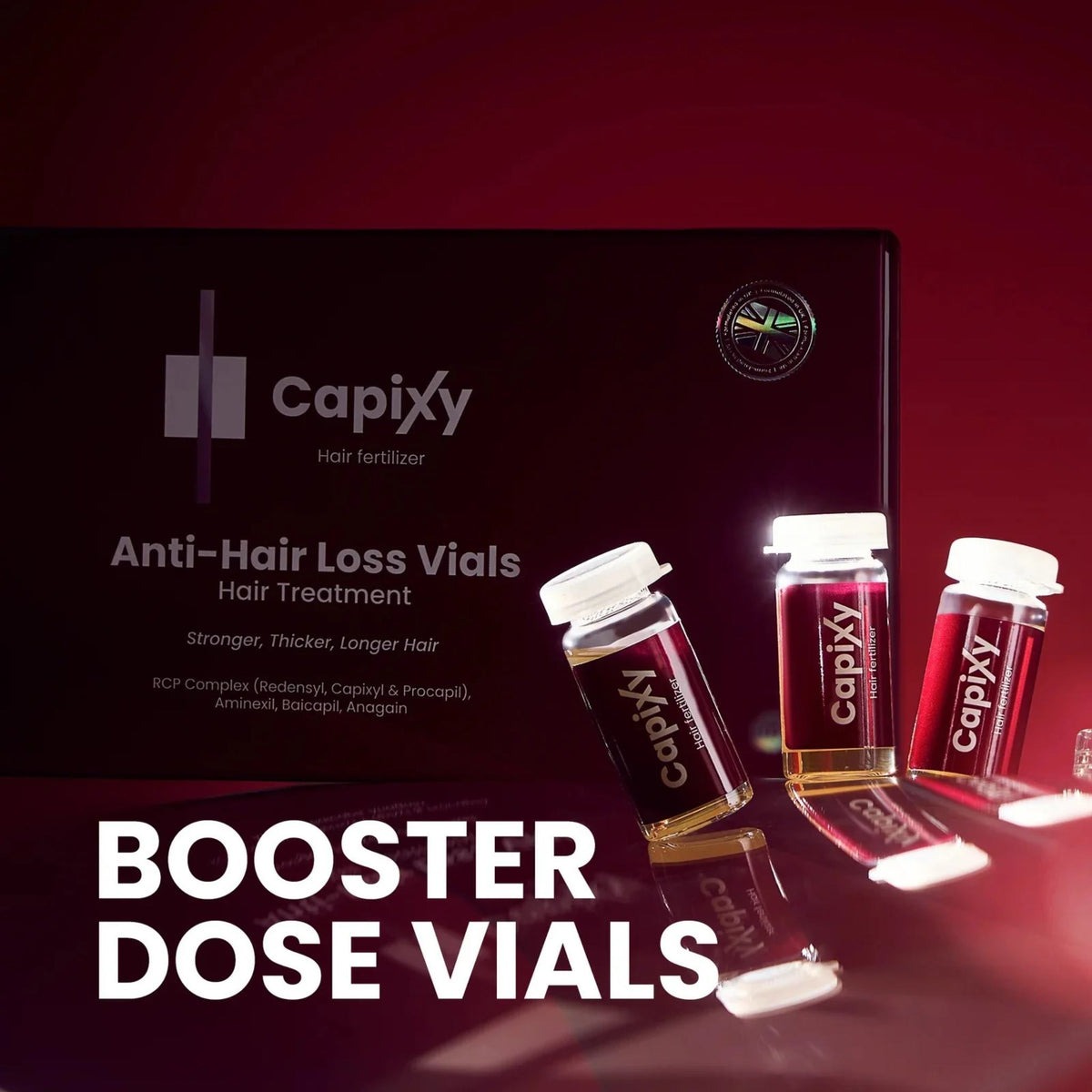 Capixy Anti Hair Loss Vials - Hair Treatment - 7 Ampoules x 10 ml