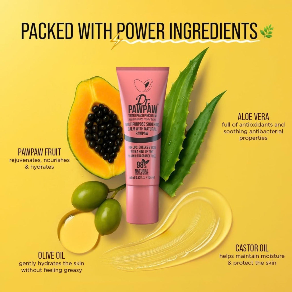 Dr.Pawpaw Tinted Peach Pink Balm - Tinted Balm
