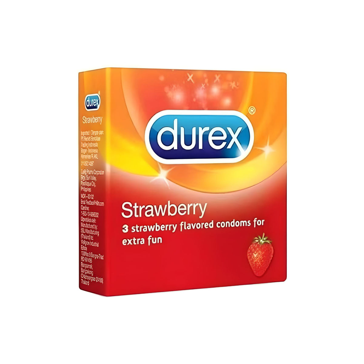 Durex Strawberry Condom - Pack Of 3