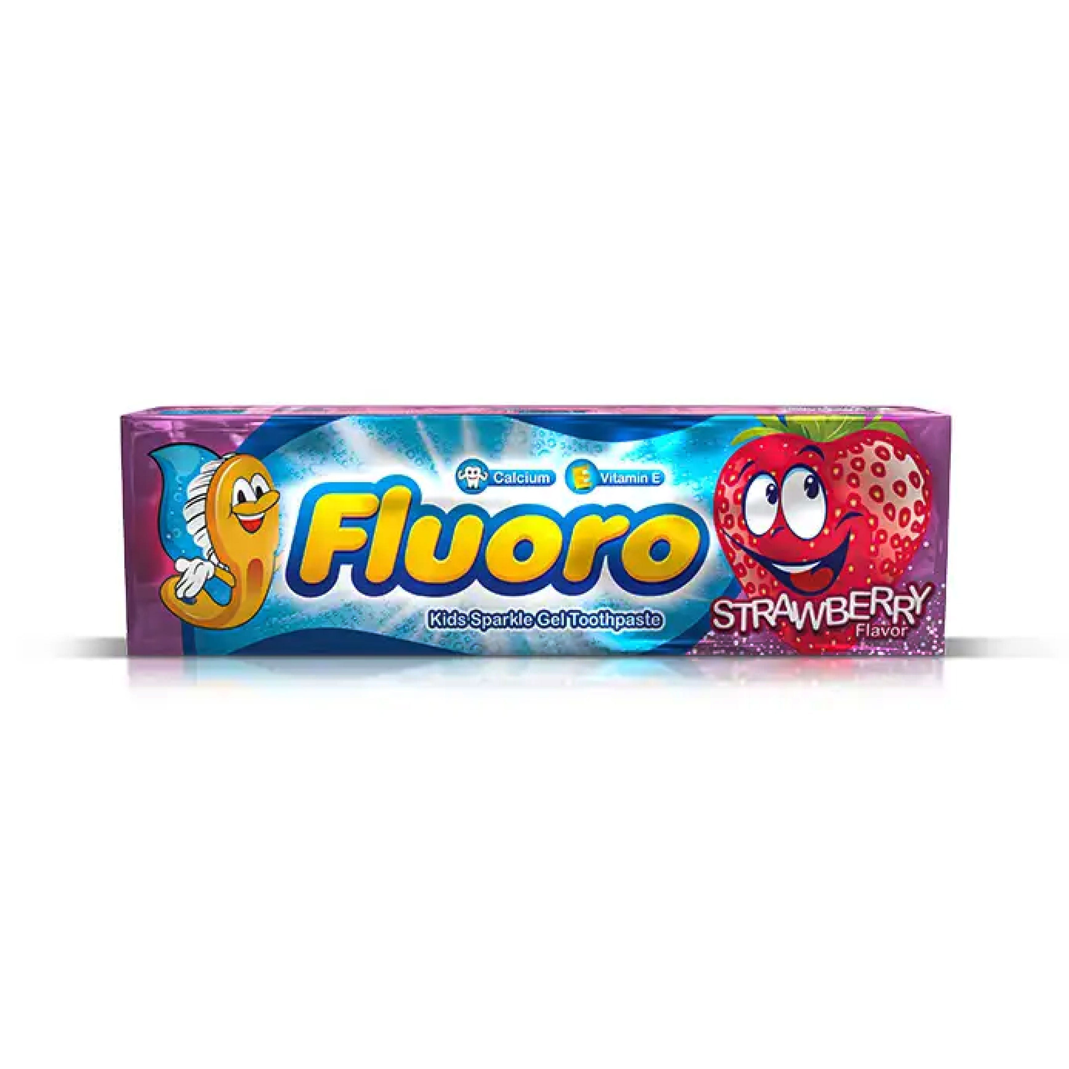 Eva Fluoro Kids Sparkle Gel Strawberry Toothpaste - Kids Toothpaste