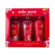 Ever Pure Gift Set Elixir Red Collection - Body Lotion, Body Splash & Shower Gel
