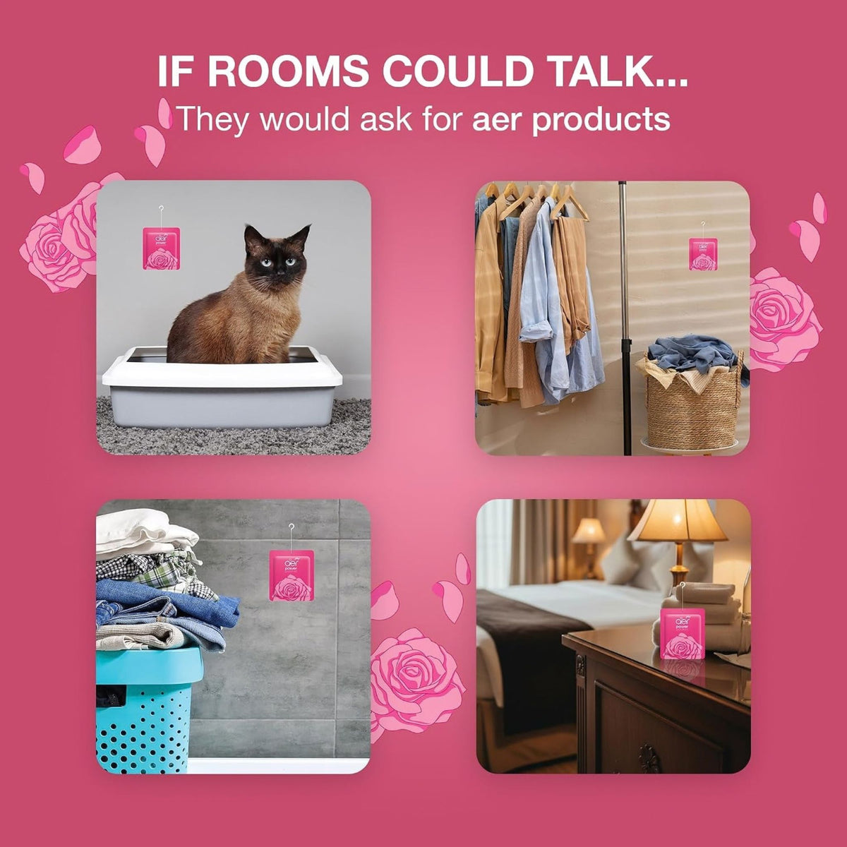 Godrej Aer Power Pocket Bathroom Fragrance - Rose Fresh Blossom