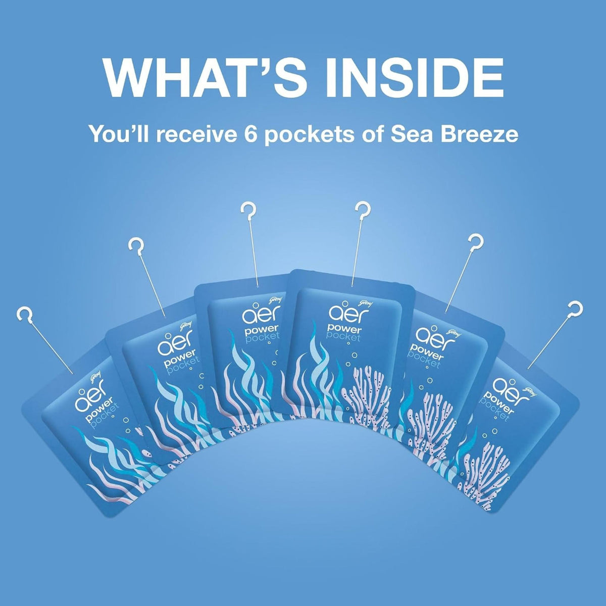 Godrej Aer Power Pocket Bathroom Fragrance - Sea Breeze
