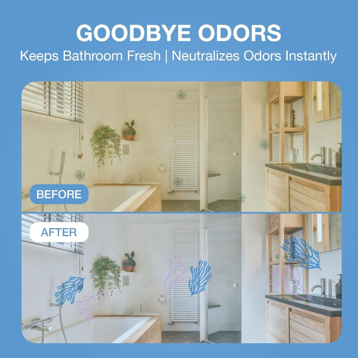Godrej Aer Power Pocket Bathroom Fragrance - Sea Breeze