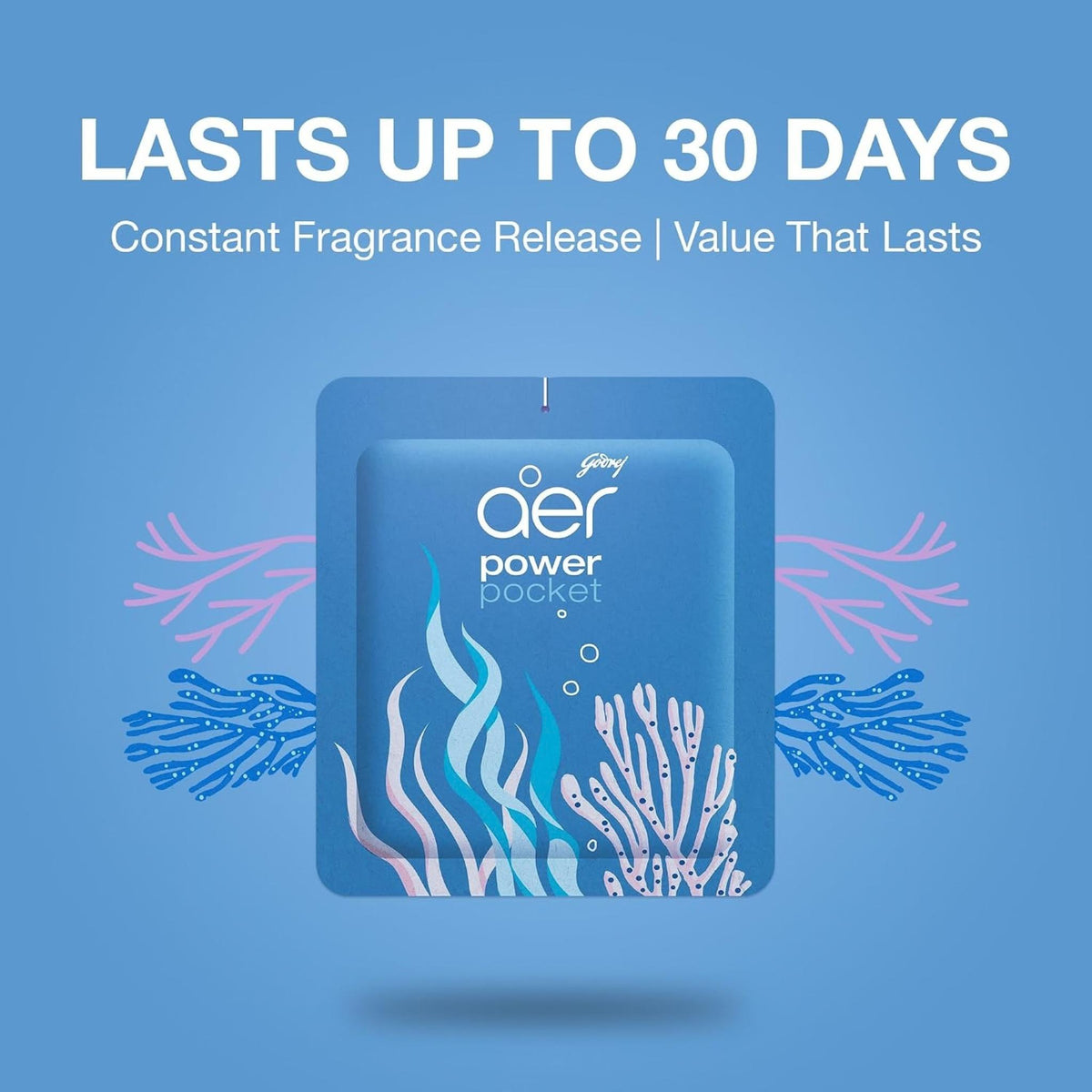 Godrej Aer Power Pocket Bathroom Fragrance - Sea Breeze