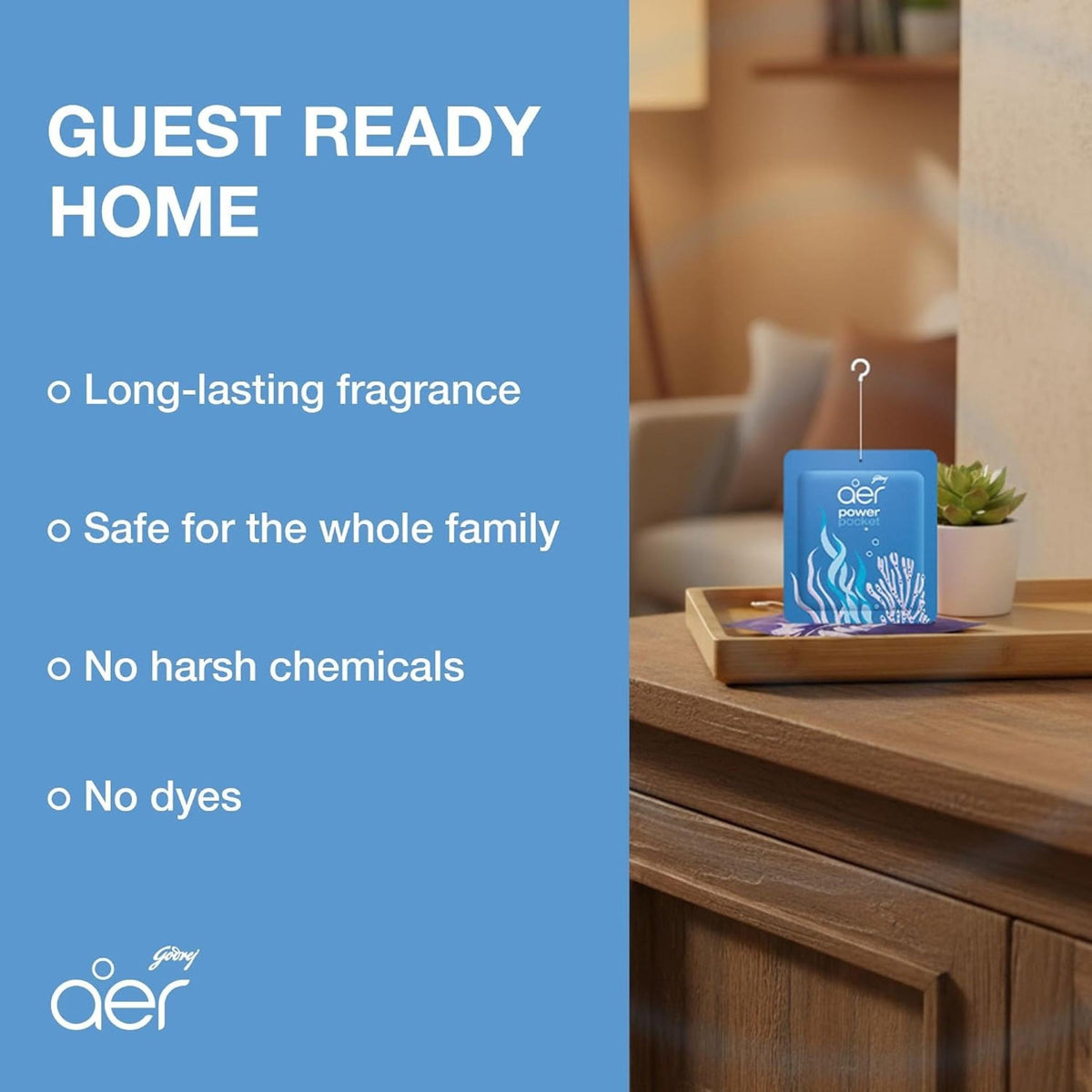 Godrej Aer Power Pocket Bathroom Fragrance - Sea Breeze