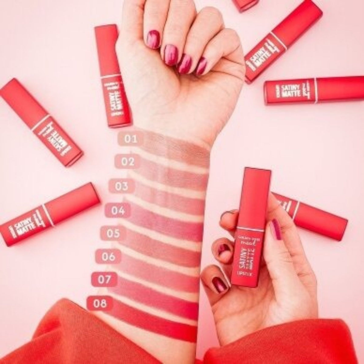 Golden Rose Mood Satiny Matte Lipstick