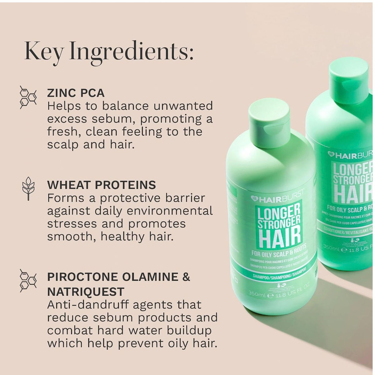 Hairburst Shampoo & Conditioner for Oily Scalp and Roots - Hair Care Set