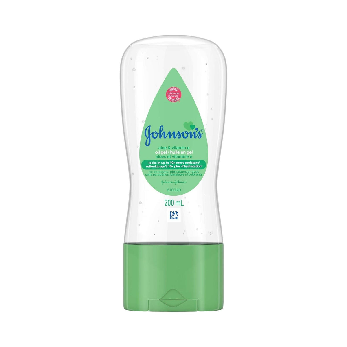 Johnsons Aloe Vera & Vitamin E Baby Oil Gel