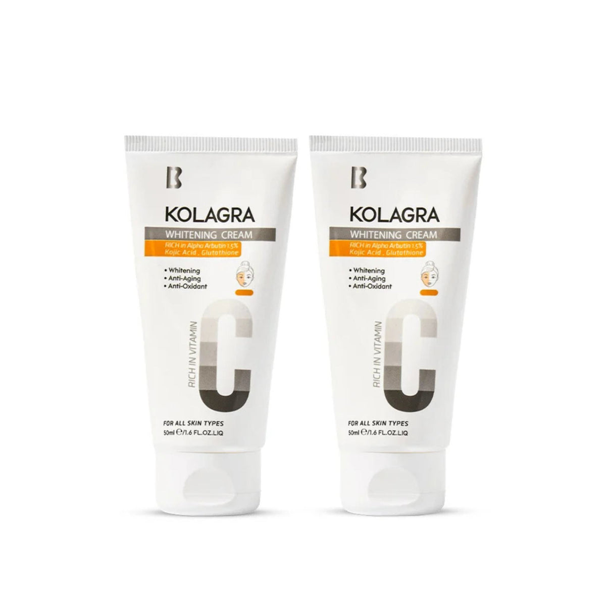 Kolagra Offer Kolagra Whitening Alpha Arbutin 1.5% Cream (1+1)