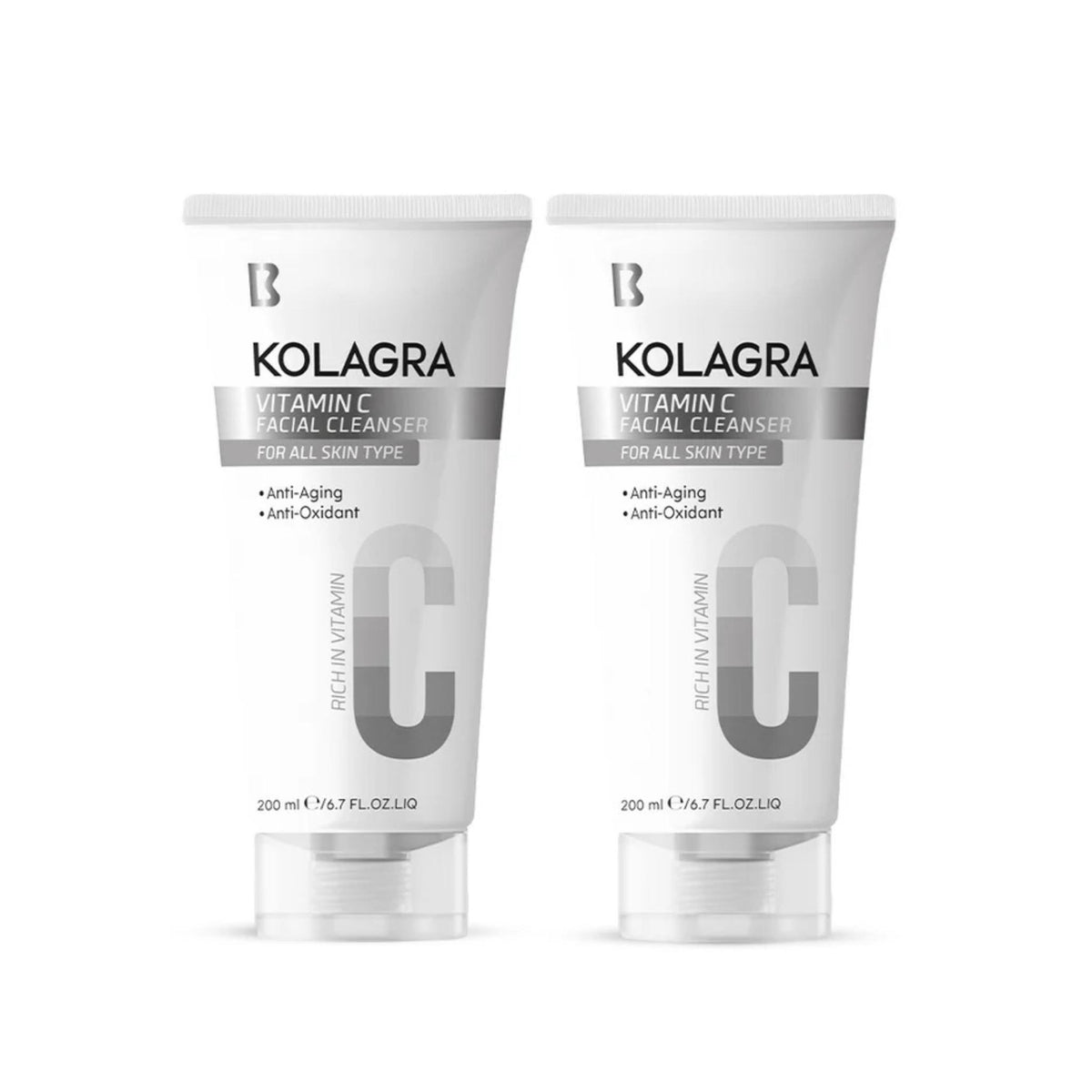 Kolagra Vitamin C Facial Wash - 1+1 Offer