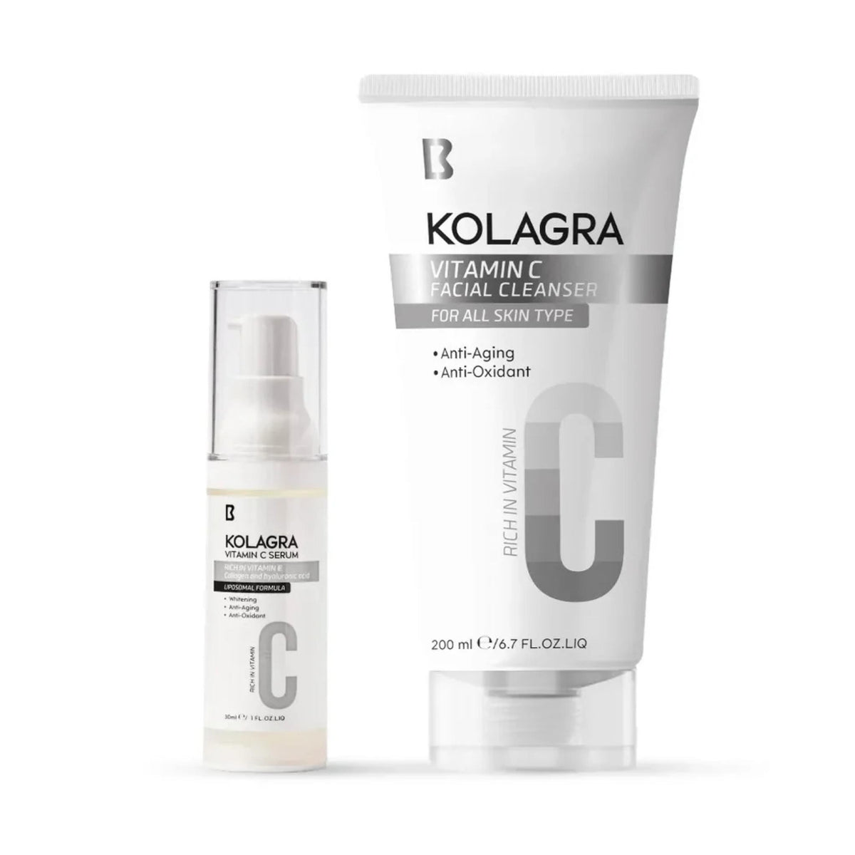 Kolagra Vitamin C Serum + Facial Wash - Offer