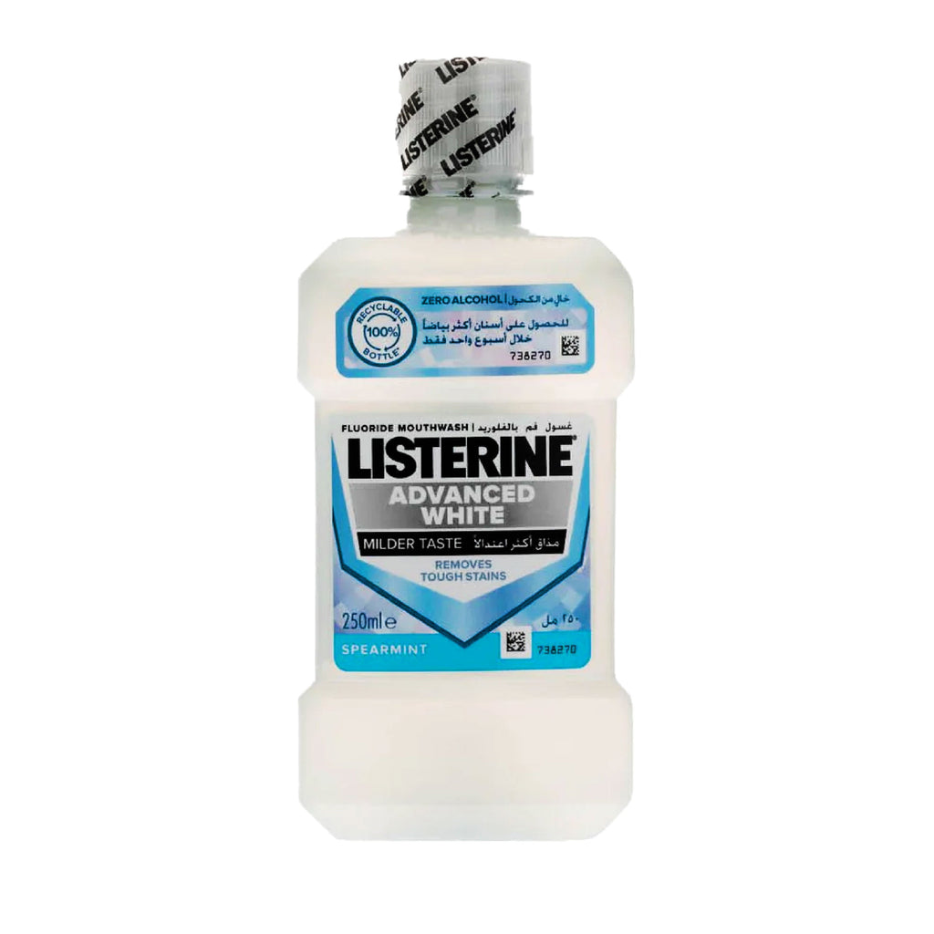 Listerine Advanced White Milder Taste Mouthwash - Oral Care Mouthwash