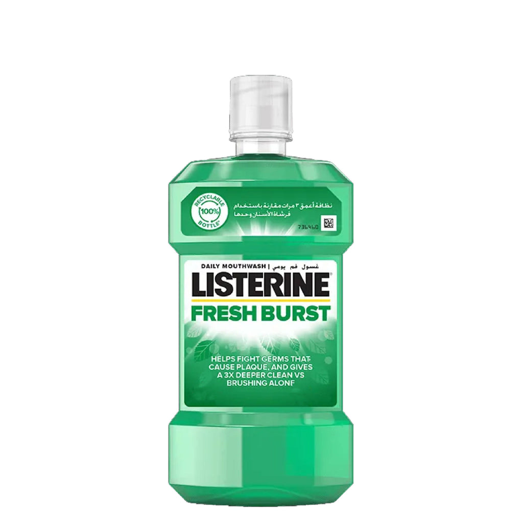 Listerine Fresh Burst Mouthwash - Oral Care Mouthwash