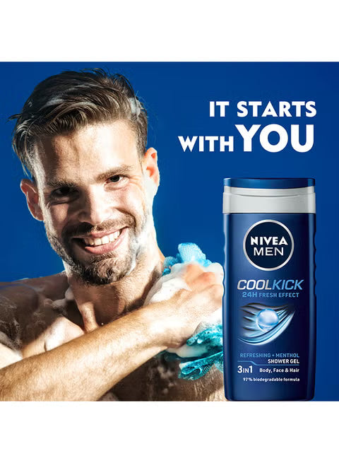 Nivea Cool Kick Shower Gel For Men
