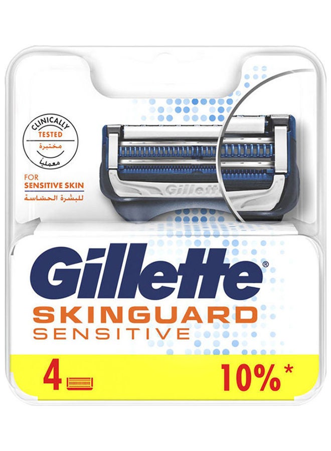 Gillette Sensitive Skinguard Multicolour 4 Razors