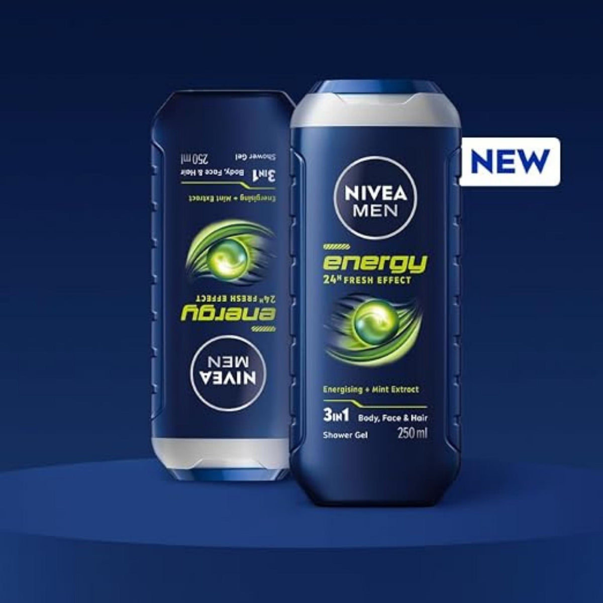 Nivea 3 In 1 Energy 24H Fresh Shower Gel For Men