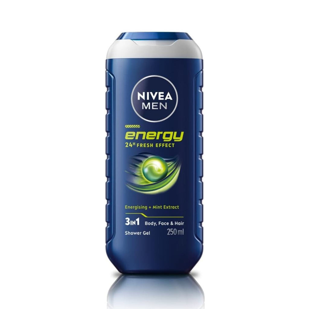 Nivea 3 In 1 Energy 24H Fresh Shower Gel For Men