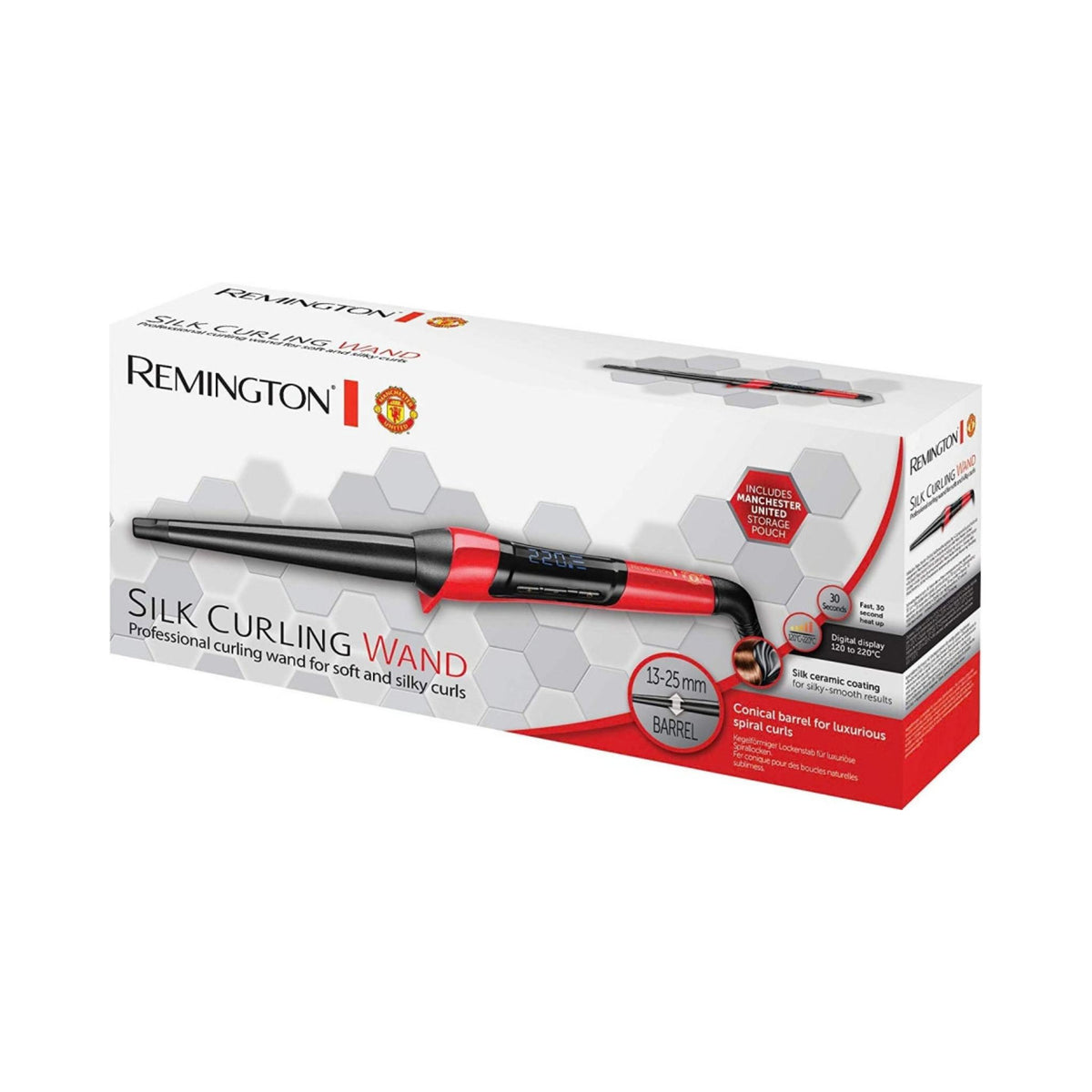Remington Silk Curling Wand - Manchester United Edition