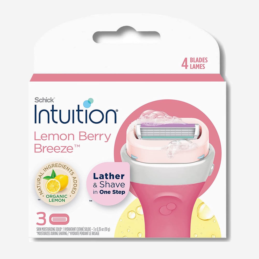 Schick Intuition Refill Cartridges With Lemon Berry 3 Razors For Women Main image