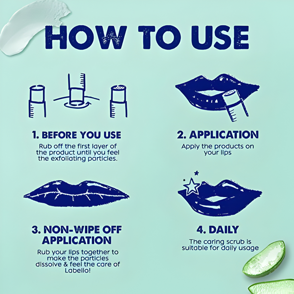 Labello Lip Scrub - Lip Caring Balm Aloe Vera & Vitamin