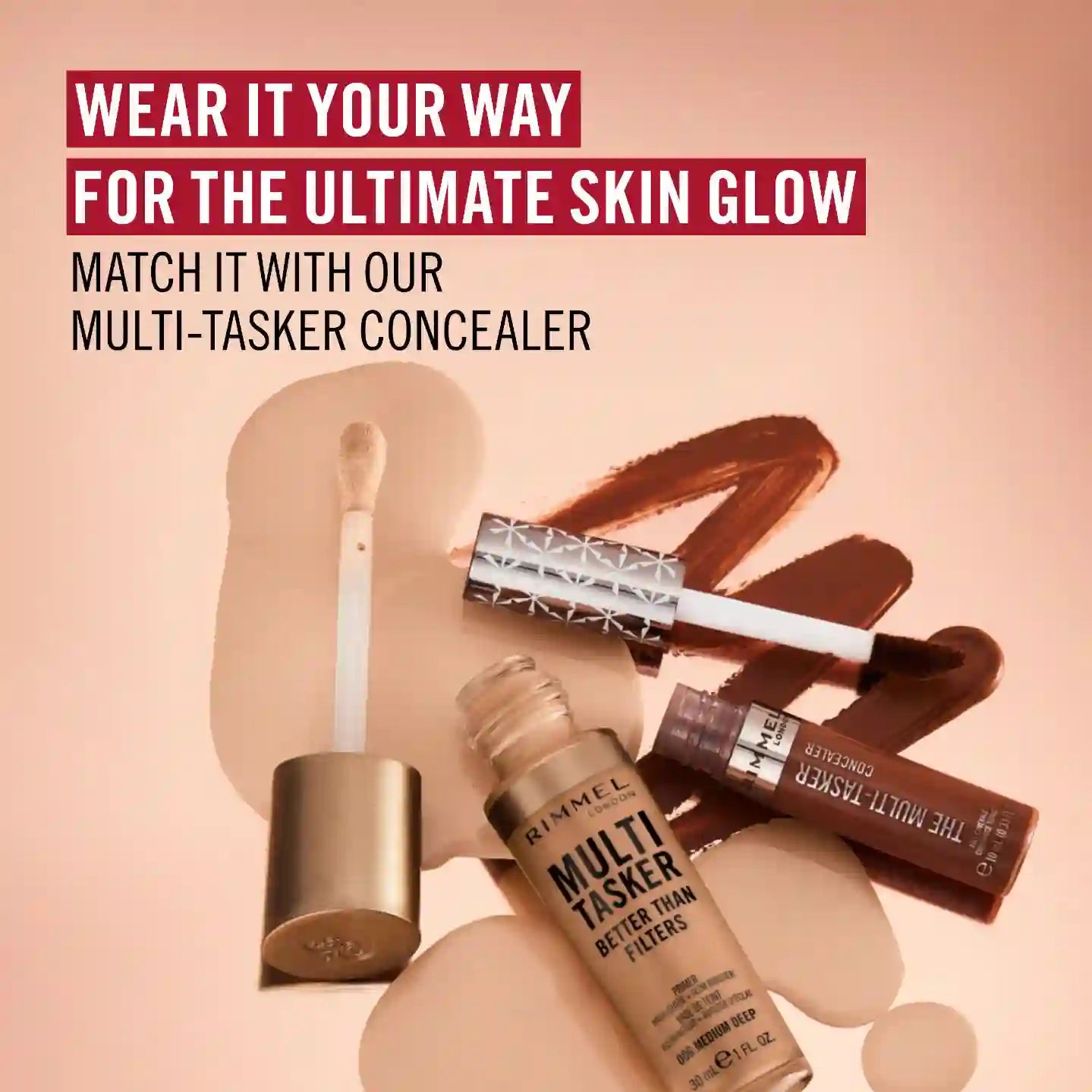 Rimmel Multi Tasker Better Than Filters - Rimmel Glow Booster, Highlighter & Anti Aging Primer
