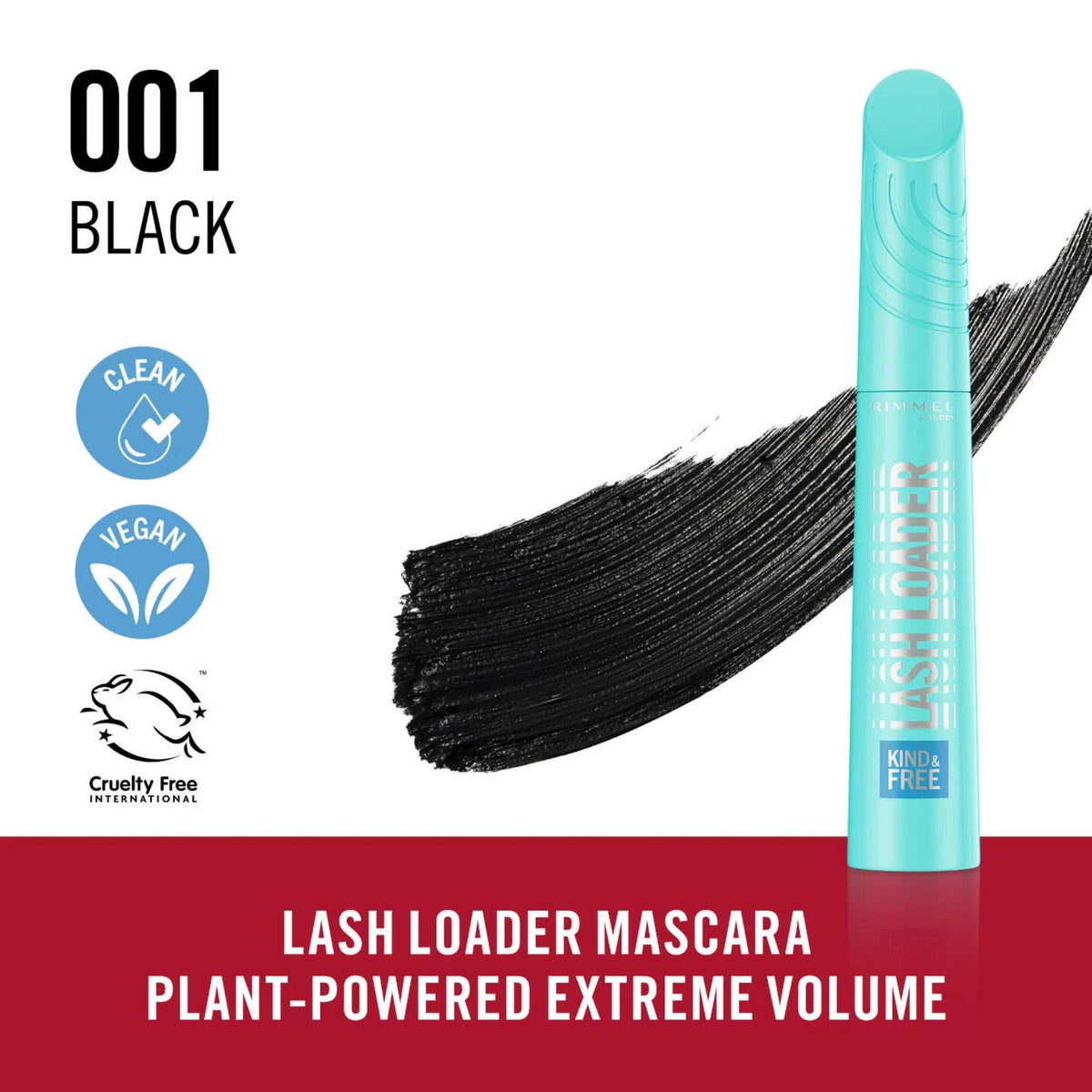 Rimmel London Lash Loader Mascara - 001 Black Noir