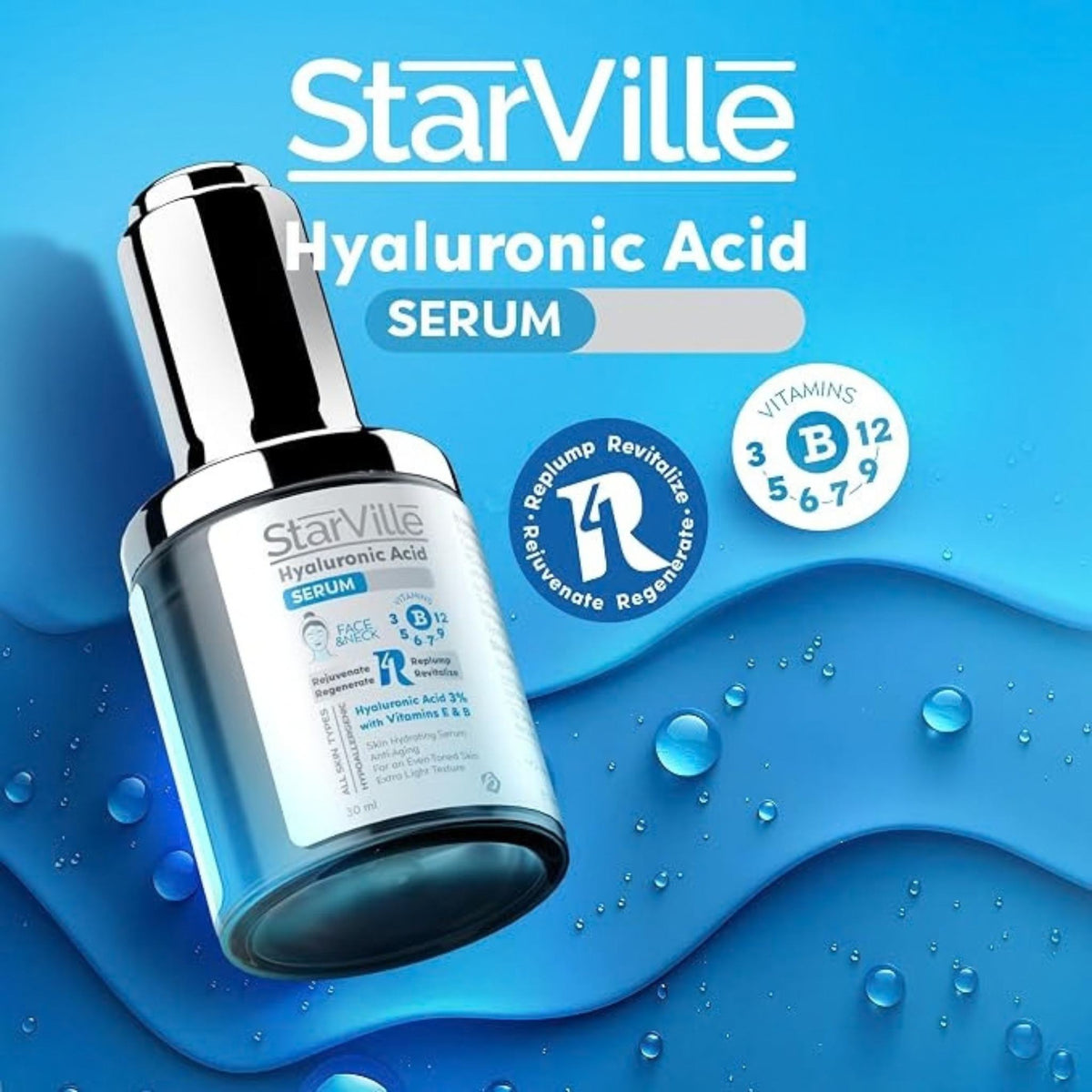 Starville Hyaluronic Acid Serum - Facial Serum