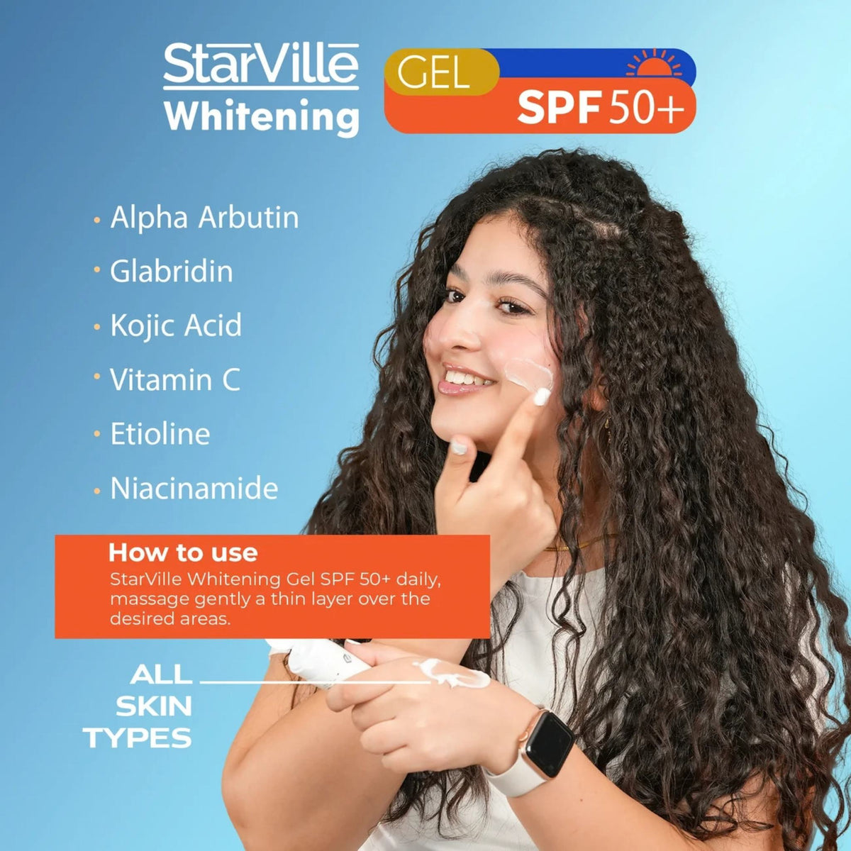 StarVille Whitening Gel - SPF 50+
