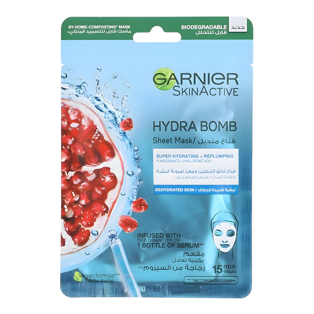 Garnier Moisturizing Hydra Bomb Tissue Mask With Pomegranate Main image