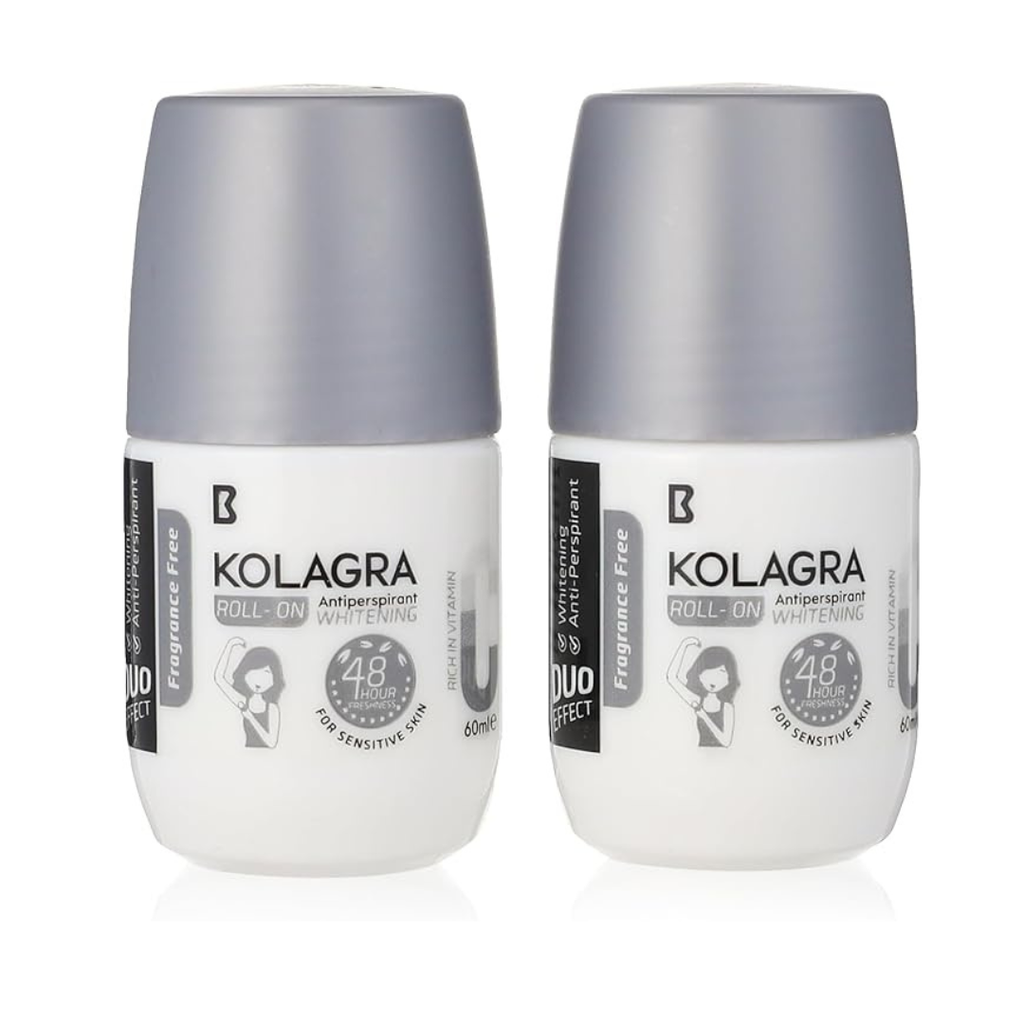 Kolagra Whitening Roll-On Duo Effect (Fragrance-Free) - 1+1 Offer