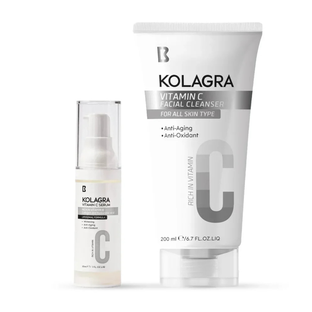 Kolagra Vitamin C Serum + Facial Wash - Offer