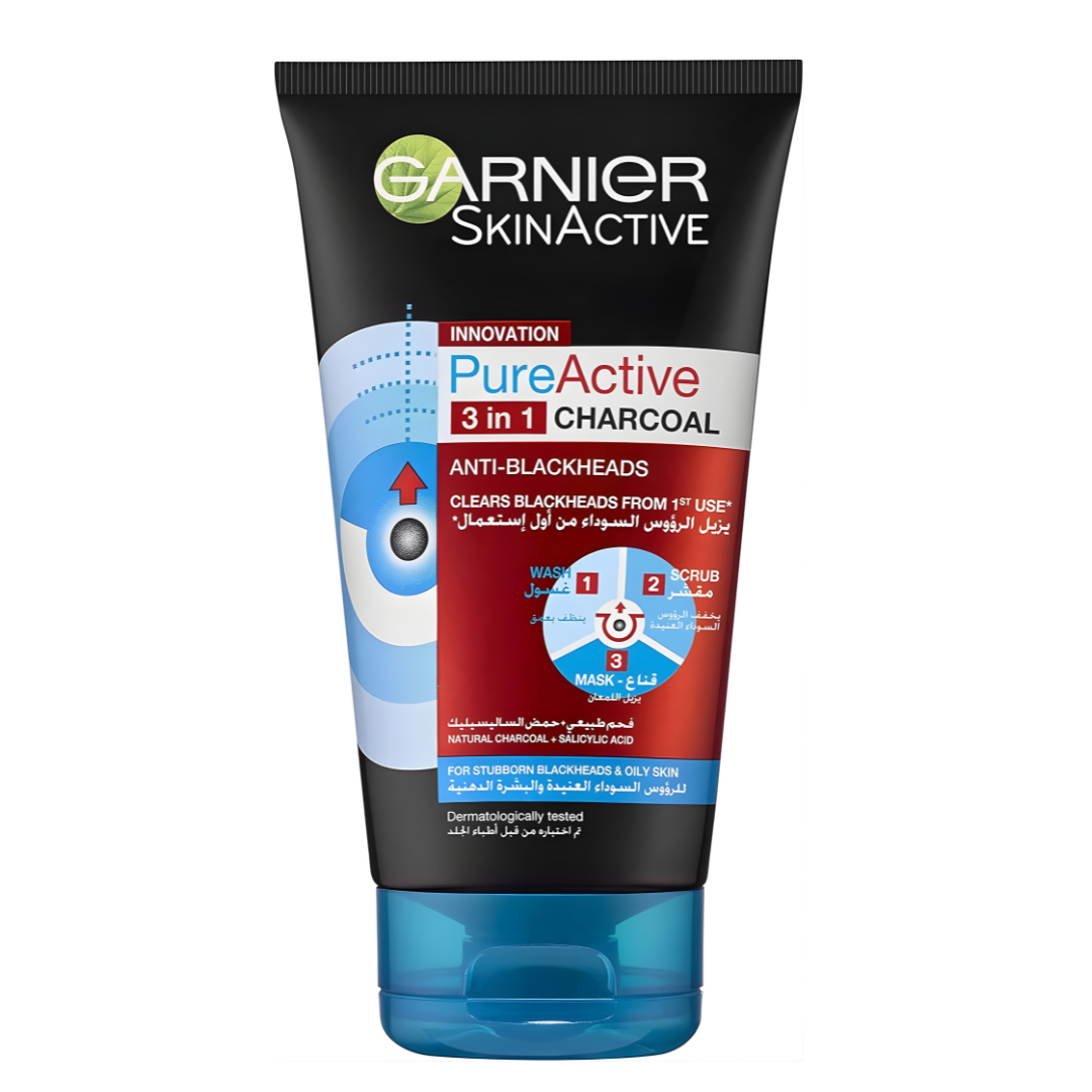 Garnier Pure Active Charcoal 3-in-1 Facial Cleanser