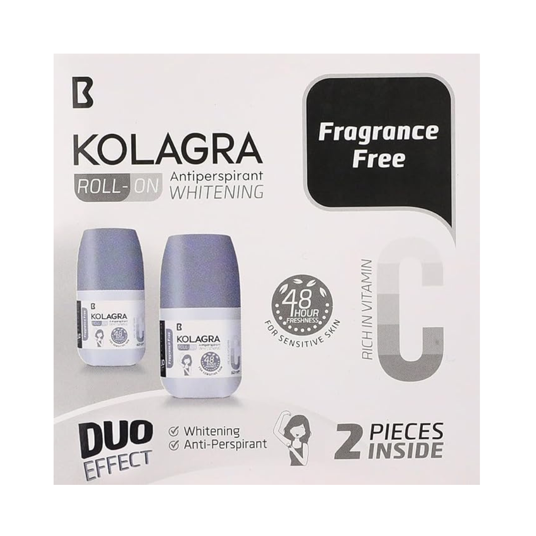 Kolagra Whitening Roll-On Duo Effect (Fragrance-Free) - 1+1 Offer Secondary image
