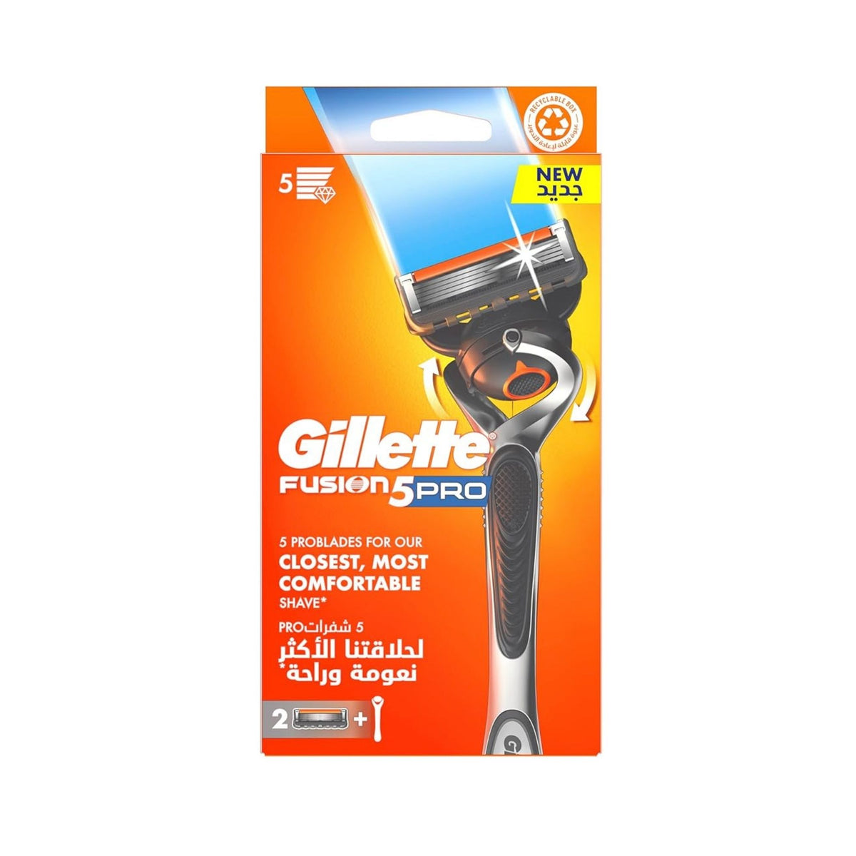 Gillette Fusion5 Pro Glide Men's Razor Pack - Razors & Blades
