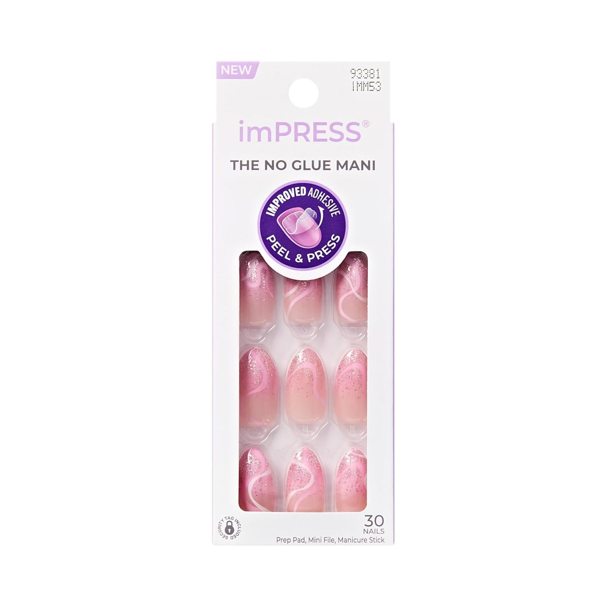Kiss imPRESS No Glue Mani Press-On Nails Wild Venus Medium Almond Shape 30 Nails - Nail Tools & Accessories Main image