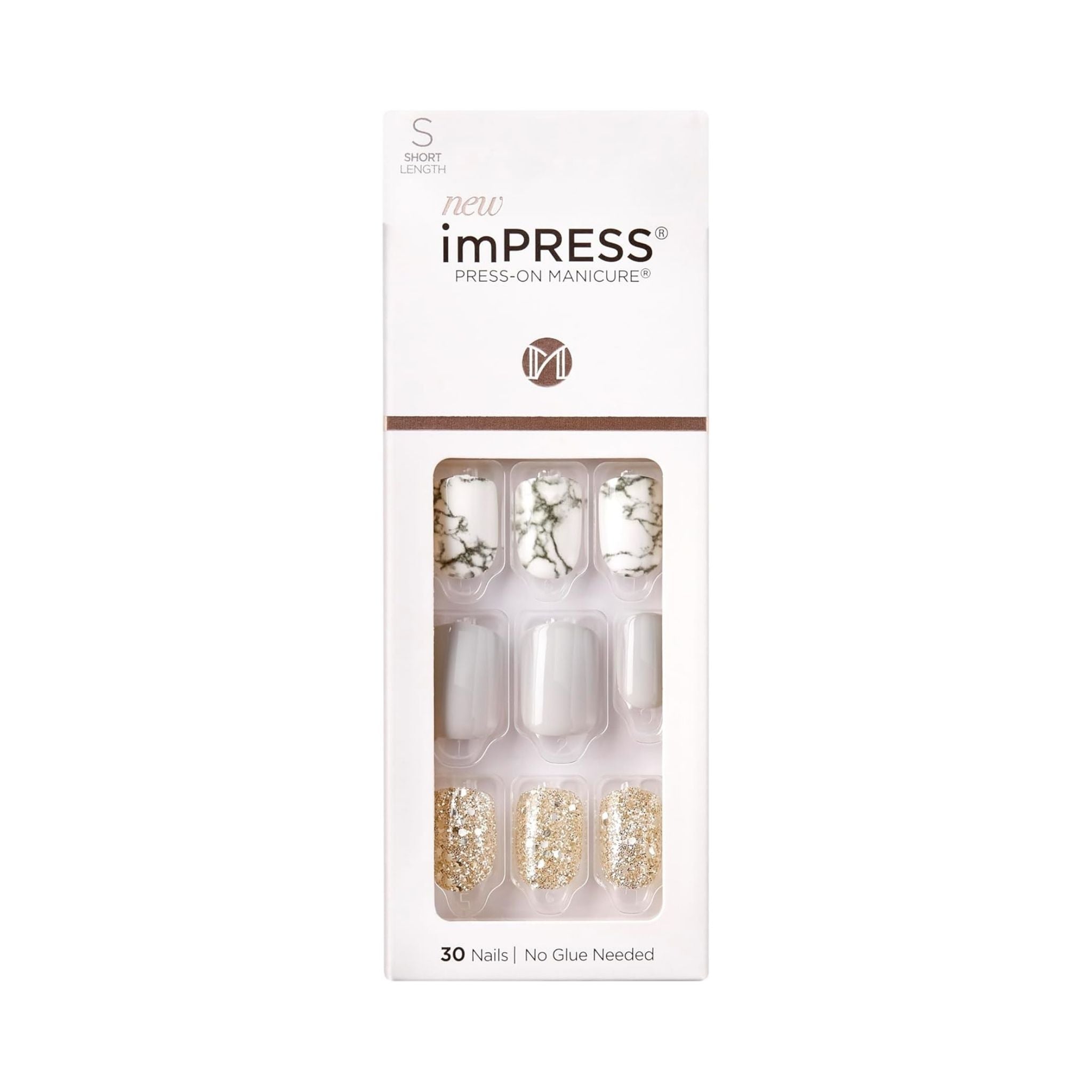 KISS imPRESS Press-On Nails Knock Out 30 Nails - Nail Tools & Accessories
