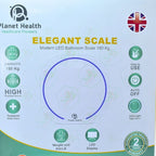 Planet Health Elegant Scale Modern LED Bathroom Scale 180Kg - Scales & Body Composition Monitors